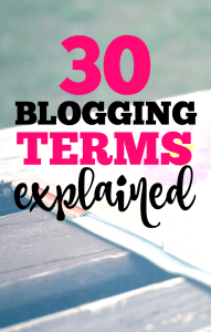 30 blogging terms demystified.
