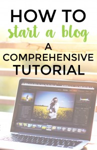 How to Start a Blog