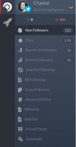 This is what my dashboard looks like when connected to my Twitter account. 