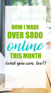 This November, I made over $800 from my blog. You can make money blogging, too! Find out how.