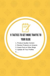 I share 11 creative ways you can build more traffic to your new or existing blog. Promotion of your content is key to get more readers!